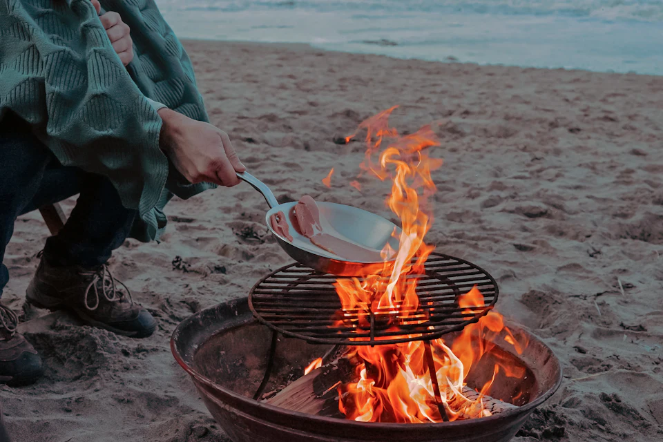 Espetada en la playa